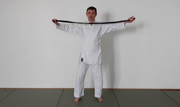 Karate Gürtel übereinander gelegt